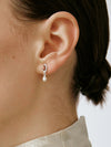 OLIO E ACETO Sterling Silver Lapis Lazuli/Red Snakeskin Jade Pearl Pendant Earrings OLIO-OA13E04-YZZH Red (OA13E05)